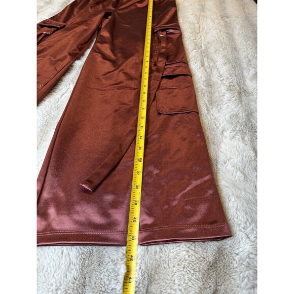 Persaya Brown Satin Cargo Size Large - Picture 4 of 9